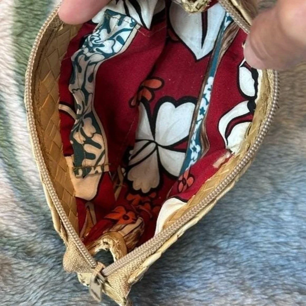 Honu Lauhala Clutch Makeup bag: Pūhala Woven Hawaiian Sea Turtle
